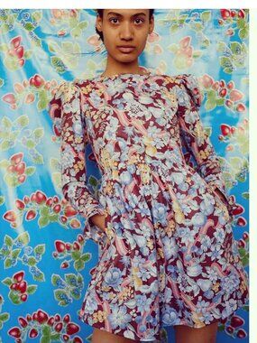 Bathseva Limited Edition Vintage Fabric Mini Prairie Dress